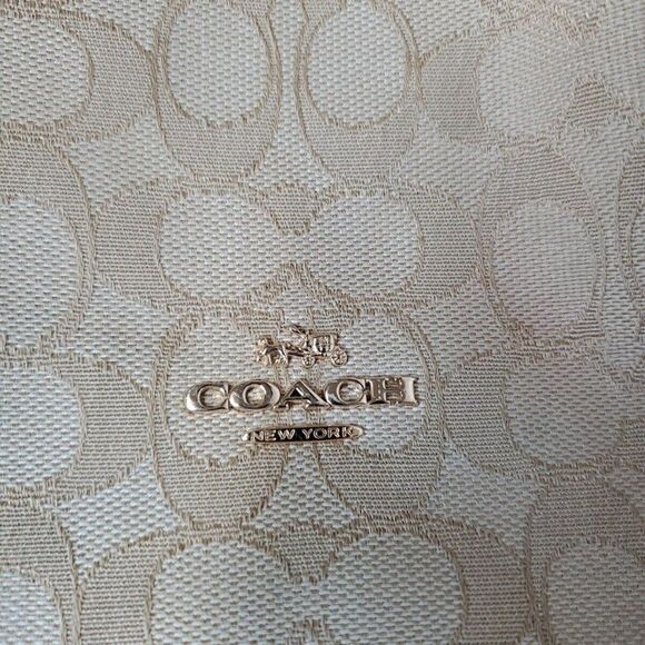 Coach Edie 31 Medium Signature Jacquard Canvas/Leather Shoulder Bag - Picture 11 of 14